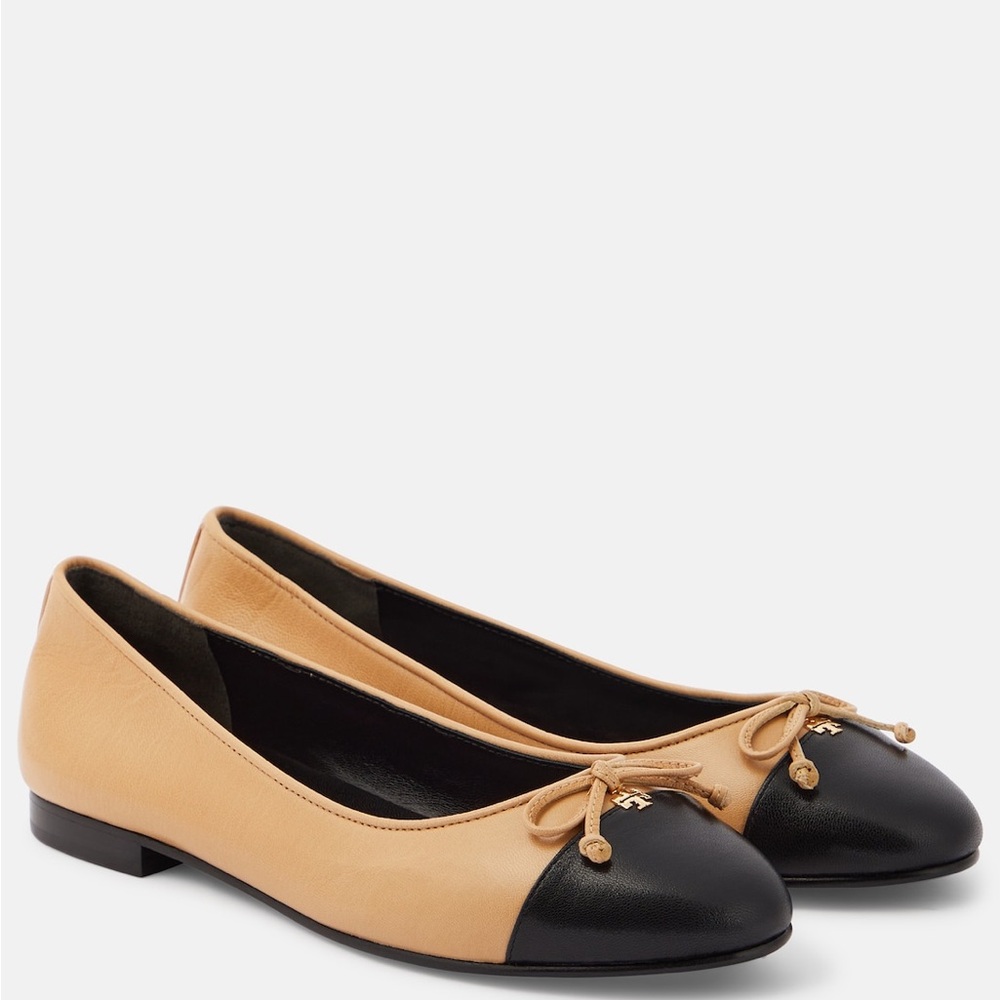 Tory Burch bow leather ballet flats